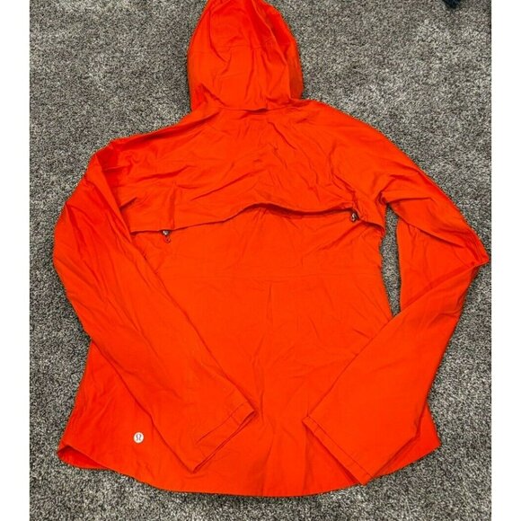 Lululemon The Rain Is Calling Jacket II Atomic Orange Size 8 - Picture 6 of 6